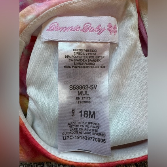 BONNIE BABY Tie Dye Ruffle Dress - 18 Months - Picture 4 of 6